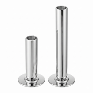 Modern Stainless Steel Taper Candlestick Holder Set of 2 Durable Home Decoration Dining Table Decor Taper <b>Candle</b> Holder - Product Image 1