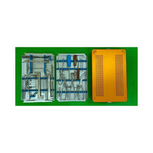 Kit d'instruments orthopédiques pour grands fragments certifié ISO13485 et approuvé CE, en acier inoxydable, avec étui graphique, pour chirurgie traumatique manuelle - Product Image 1