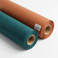 Rouleau de papier kraft brun jumbo en gros pour usine, recyclable, 80g/m², impression logo quadricolore pour emballage cadeau et artisanat