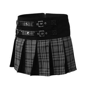 Produits phares : Nouveaux kilts utilitaires écossais modernes en tartan noir pour hommes et femmes, vente en gros disponible, service OEM - Product Image 1