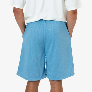 Shorts d'été pour hommes en polycoton de haute qualité, taille élastique, motif personnalisable, tricotés, avec cordon de serrage - Product Image 2