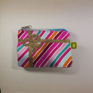 Porte-monnaie colorés faits à la main, motif récif corallien, pochette à fermeture éclair perlée, mode personnalisée - Product Image 5