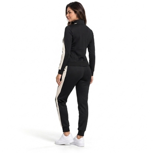 Custom <b>Women</b> Zipper Tracksuit Full Zip <b>Jacket</b> Jogger Pants Set Soft Fabric Breathable Construction Comfortable Fit Training - Product Image 3