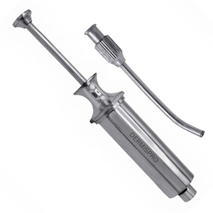 Seringue d'irrigation dentaire manuelle 8,5 pouces 10cc en acier inoxydable avec embout courbé de 3 mm, réutilisable, autoclavable, non magnétique, chirurgicale CE - Product Image 3