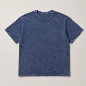 T-shirt Homme Col Rond Personnalisé 240 GSM, Lavage Vintage, Respirant, 100% Coton, Grammage Lourd, Coupe Oversize, Épaules Tombantes, Style Streetwear - Product Image 6