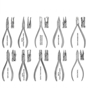 10 Pcs Orthodontic <b>Pliers</b> <b>Set</b> Dental Instruments Stainless Steel Professional Orthodontic Tools - Product Image 5
