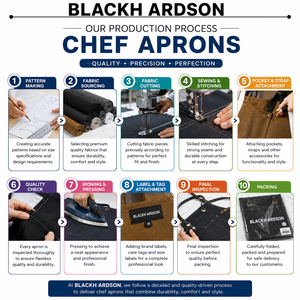 Tablier de Chef Blackhardson Premium en Toile Coton-Polyester 240 GSM, Bordeaux, Fermeture à Boutons Pression Réglable, Unisexe, pour Restaurant et Bar - Product Image 4