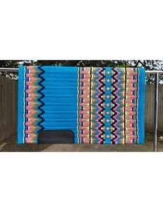 Couverture de selle western haut de gamme, tapis de selle pour cheval, couverture d'équitation en laine faite à la main pour la randonnée équestre et l'entraînement des chevaux - Product Image 2