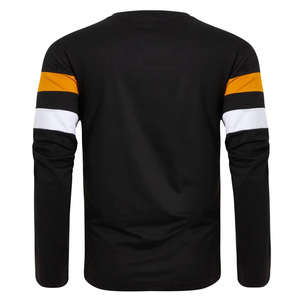 T-shirt technique à manches longues pour homme, 100% coton, anti-boulochage, coupe et couture personnalisées, impression de haute qualité, vente en gros, provenance du Bangladesh - Product Image 6