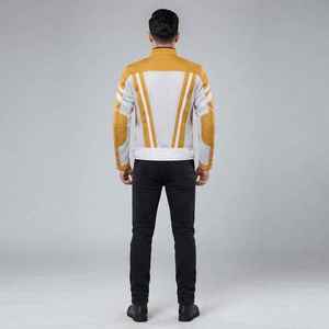 Chaqueta de Motociclista de Lujo para Hombre con Logotipo Personalizado, Chaqueta de Cuero Vintage, Cortavientos, Estilo Urbano, Chaqueta de Motero a la Moda - Product Image 6