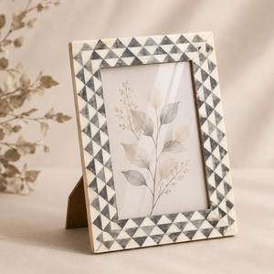 Cadre photo en os incrusté de qualité supérieure, fait main, artistique, pour décoration intérieure, support photo pour table, chambre, salon - Product Image 4