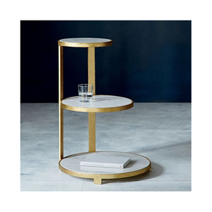 Contemporary Metal And Wooden Side <b>Table</b> New Design Modern Accent <b>Table</b> Stylish <b>Bedside</b> End <b>Table</b> New Arrival Home Decor - Product Image 2