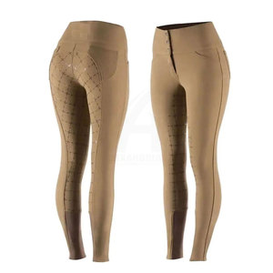 Culottes d'équitation au design unique fabriquées en usine, en Spandex/Polyester, à prix abordable - Product Image 1