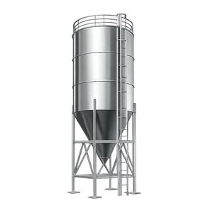 Tanque de Almacenamiento Industrial de Acero, Silo con Fondo Cónico y Escalera de Acceso para el Manejo de Materiales en Polvo - Product Image 1