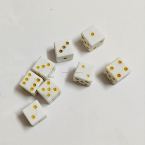 Thủ công rắn gỗ đa diện <span class=keywords><strong>Dice</strong></span> <span class=keywords><strong>Set</strong></span> cho Tabletop roleplaying trò chơi hình vuông khắc số mịn đánh bóng kết thúc - Product Image 2