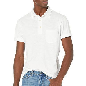 Polo pour homme personnalisé de haute qualité, à manches courtes, en coton, décontracté, fabriqué par un fabricant de t-shirts polo - Product Image 4