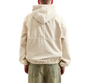 Servicio OEM al por mayor: Chaqueta de trabajo para hombre 100% algodón, lona gruesa lavada personalizada, transpirable, de secado rápido, con decoración bordada. - Product Image 6