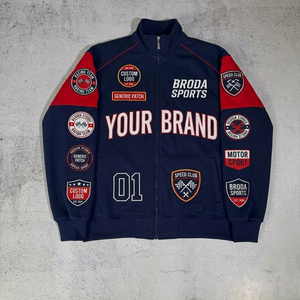 Custom Design Twill Cotton Embroidered Logo Varsity Bomber Race Car <b>Jacket</b> Breathable Summer Nascar <b>Racing</b> <b>Jacket</b> Men - Product Image 4