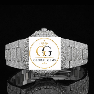 Excellent Quality Luxury Diamond Rose Gold Iced Out Watch With Elegant Finish for Party Wear Available at Best Price - Product Image 1