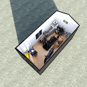 Fertighaus weiß 20ft winzige kosten günstige Hinterhof Schuppen Lagerung im Freien Schuppen Lagerhaus Container Scheune Haus - Product Image 2