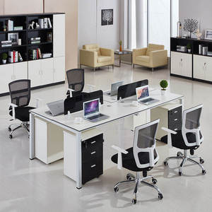 Estación <span class=keywords><strong>de</strong></span> Trabajo en Grupo, Escritorio <span class=keywords><strong>de</strong></span> <span class=keywords><strong>Coworking</strong></span>, Estaciones <span class=keywords><strong>de</strong></span> Trabajo <span class=keywords><strong>de</strong></span> <span class=keywords><strong>Oficina</strong></span>, Sistema <span class=keywords><strong>de</strong></span> <span class=keywords><strong>Muebles</strong></span> para Estaciones <span class=keywords><strong>de</strong></span> Trabajo, Escritorio Compartido para 2, 4, 6, 8 Personas - Product Image 4