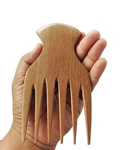 Mini peigne à cheveux en bois, artisanat naturel fait à la main, peigne en bambou de poche - Product Image 5