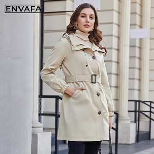 Gabardina de Lujo de Diseñador, Gabardina Cortavientos, Logotipo Personalizado OEM ODM, Gabardina de Invierno para Mujer, Gabardina Larga al por Mayor - Product Image 4