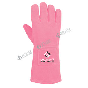 Guantes de Soldadura de Cuero Resistentes al Calor, Guantes de Trabajo Duraderos y Protectores para Soldadura Industrial y Fabricación - Product Image 2