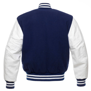 Men's High Quality Winter <b>Varsity</b> <b>Jacket</b> with Stand Collar Custom Logo Embroidery <b>Plain</b> Dyed PolyesterCotton - Product Image 5
