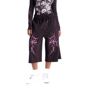 Pantalones Cortos Deportivos de Estilo Urbano para Mujer, Personalizados con Logotipo Serigrafiado, Estilo Desgastado, Talla Grande, Precio al por Mayor - Product Image 1