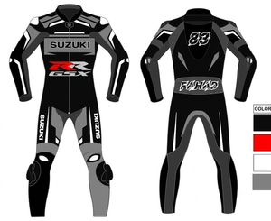 Mono de Carreras Zuzuzki/Traje de Cuero Premium de Vaca/Canguro |   Listo para la pista |   Protección de Nivel 2 - Product Image 1