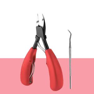 <b>Nail</b> Clipper Stainless Steel 15mm Jaw Flat Blade Sharp Tip Durable Red Handle Finger <b>Nail</b> <b>Tool</b> Adult Use - Product Image 1