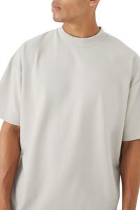 Comprar camiseta personalizada nueva para hombre, camiseta de algodón grueso de 300 g/m², oversize, con hombros caídos, estilo streetwear, corte holgado, 2026 - Product Image 5