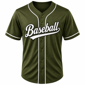 Custom Plain <b>Baseball</b> Shirts Manufacture Button Throwback Embroidered Jersey <b>Baseball</b> Team Name Logo Number Printing Sports - Product Image 1
