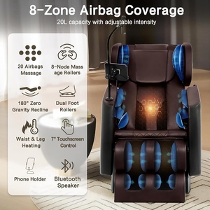 Fauteuil de massage à domicile SL à double rail, capsule spatiale avec fonction de tapotement et de chauffage, et fauteuil de massage intelligent à commande vocale - Product Image 4