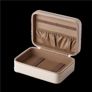 Custom Luxury Leather Jewelry <b>Box</b> Portable Travel <b>Mini</b> Earrings Ring Bracelet Organizer <b>Storage</b> Pouch Case Wholesale Leather <b>Box</b> - Product Image 3