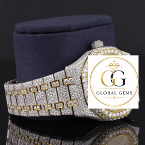 Premium Quality Stainless Steel <b>Automatic</b> Iced Luxury Watch VVS Moissanite Diamond Antique Available for Competitive Price - Product Image 4
