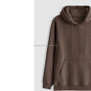 Sudadera con Capucha de Invierno para Mujer, 100% Algodón, Lisa, Hombros Caídos, Forrada, Transpirable, de Alta Calidad, Talla Grande - Product Image 4