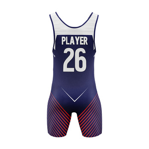 Custom Printed Digital Print Men's <b>Wrestling</b> <b>Singlet</b> Four Way Stretch Lightweight Breathable Quick Dry Durable MMA <b>Singlets</b> - Product Image 6