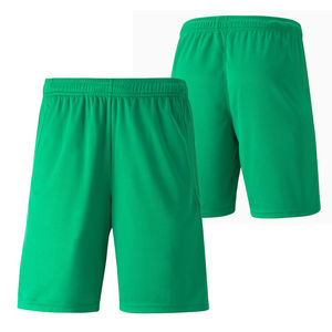 Shorts de football pour hommes en gros, personnalisés, tricotés, avec cordon de serrage, pour l'entraînement sportif, 100% polyester, couleur unie, style décontracté et rétro, pas cher - Product Image 2