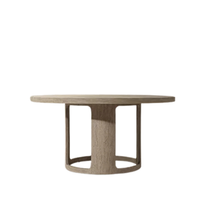 Mesa de Comedor de Jardín Redonda de Teca Sólida, Moderna y de Lujo, con Tablero Grueso y Base Resistente, Ideal para Villas - Product Image 5