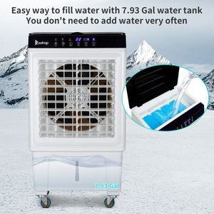 ZOKOP 3-in-1 Portable Evaporative Air Cooler 2353 CFM Personal Indoor/Outdoor Remote Control 7.93 Gal Large Water Tank - Product Image 5