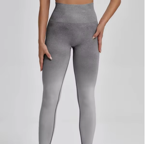 Leggings de fitness pour femmes, effet push-up fessier, couleur dégradée, pour yoga et gym - Product Image 4