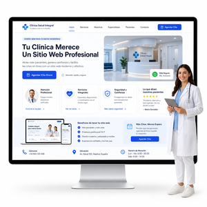 Diseño de Sitio Web para Clínicas con Reserva de Pacientes y Estructura Preparada para IA para Mejorar la Confianza y las Consultas Médicas - Product Image 1