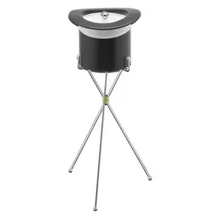 Refroidisseur à vin de luxe en acier inoxydable à double paroi isolé pour seau à glace, idéal pour les fêtes - Product Image 4