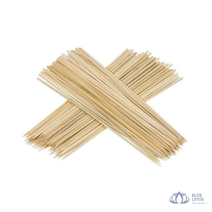 [VENTA CALIENTE] Palillos de Bambú Rectos Pulidos BLUE LOTUS FARM, 2.8mm/3mm de Diámetro, 20-30cm, Ecológicos, para Barbacoa y Fiestas - Product Image 1