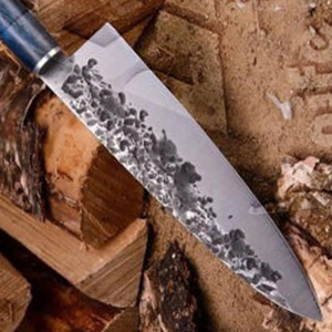 Cuchillo de Chef Personalizado Hecho a Mano Burraq con Hoja de Acero Inoxidable de 7 Pulgadas, Funda de Cuero y Otros Accesorios - Regalo para Chef - Product Image 2
