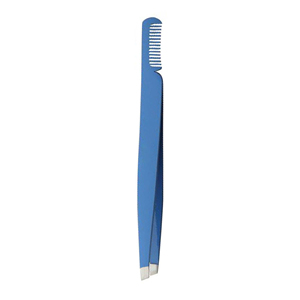 Pince à épiler professionnelle de luxe en acier inoxydable, faite à la main, avec poignée confortable et pointe fine pour la séparation des cils et des sourcils - Product Image 2