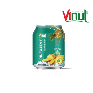 Dứa 250 ml 8.45 floz hữu cơ nước trái cây uống với bột giấy vinut 24 lon mỗi thùng carton có thể OEM nhãn hiệu riêng Việt Nam Nhà Máy xuất khẩu - Product Image 3