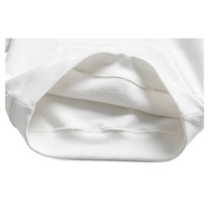 Sudadera Deportiva Blanca con Cuello Alto y Cordón Ajustable, Color Sólido, Bolsillos Laterales, Corte Regular, para Primavera, 100% Poliéster, con Capucha, Talla 2 - Product Image 5